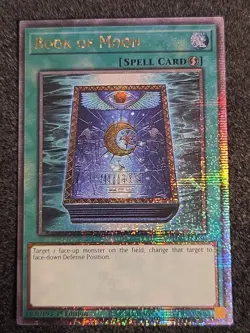 Yugioh! 1x Book of Moon RA02-EN050 Quarter Century Secret Rare 1st Ed NM - Image 1