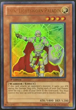 Yugioh Jain, Lightsworn Paladin Unlimited Edition Ultra Rare LCGX-EN245 NM - Image 1