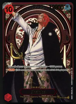 2025 One Piece OP09-004 SP Shanks Gold Foil Carrying On His Will OP13 - Image 1