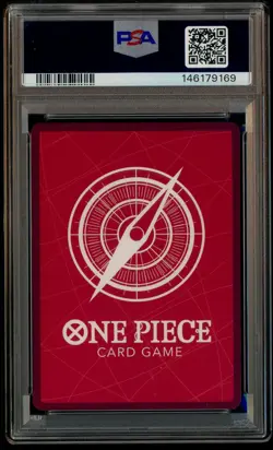 2022 One Piece OP01 EN Alternate Art Pre-Errata Alpha #002 Trafalgar Law PSA 10 - Image 3