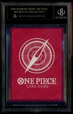 2025 BVB X ONE PIECE MATCH DAY PROMOS #003 MONKEY D. LUFFY BGS 10 BLACK LABEL - Image 3