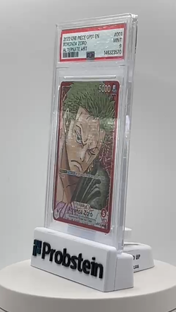 2022 One Piece OP01 EN Alternate Art #001 Roronoa Zoro PSA 10 GEM MINT - Image 2