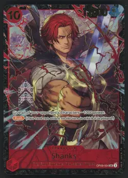 2025 ONE PIECE PROMOS OFFICIAL EVENT TOP PRIZE #004 SHANKS - Image 1