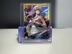 One Piece CCG Trafalgar Law Secret Rare Holo EB03-062 6000 Power - Image 1