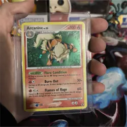 Pokemon Arcanine Rising Rivals Holo Rare Card 11/111 100 HP Stage 1 - Image 1
