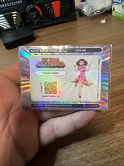 2023 Jumbo Ochaco Uraraka Prism MY HERO ACADEMIA Anime Card Cybercel 1st Edition - Image 1