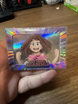 2023 Jumbo Ochaco Uraraka Prism MY HERO ACADEMIA Anime Card Cybercel 1st Edition - Image 2