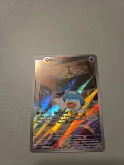 Pokemon TCG Quaxly Scarlet & Violet Paldea Evolved Holo Card 206/193 - Image 1