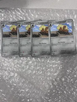 4x Alolan Dugtrio Regular Playset 123/191 | Surging Sparks Pokemon Card TCG NM - Image 1
