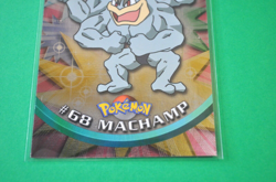Pokemon Topps Holo #68 Machamp TV Animation Edition Blue Logo Card - Image 3