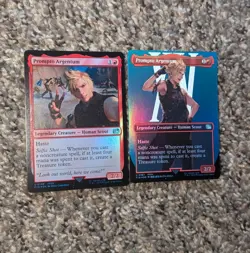 MTG Final Fantasy XV Prompto borderless Art legendary trading card Foil FF15 - Image 1