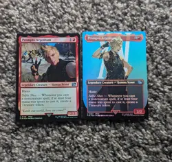 MTG Final Fantasy XV Prompto borderless Art legendary trading card Foil FF15 - Image 2