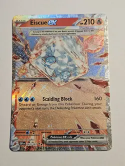 Eiscue ex 042/197 Obsidian Flames Double Rare Holo Pokemon TCG Card NM - Image 1