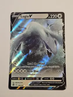 Pokemon Lugia v TCG Silver Tempest Holo Ultra Rare Card 138/195 NM/M Condition - Image 1