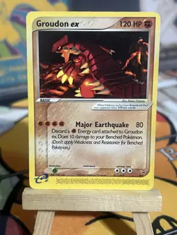 Pokemon Groudon ex Promo Regular 002 Nintendo 120 HP 2003 Card - Image 1