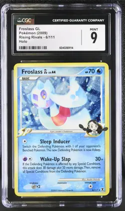 CGC 9 MINT Froslass GL 2009 Rising Rivals 6/111 Holo Pokemon Card - Image 1
