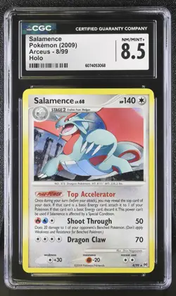 CGC 8.5 Salamence 2009 Arceus 8/99 Holo Pokemon Card - Image 1