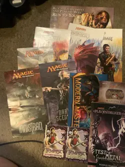 Magic The Gathering Collection Of Inserts, Rule Books, Storybooks No Repeats - Image 2