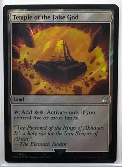 Temple of the False God (Surge Foil) Magic Gathering, MTG, Doctor Who (911) - Image 1
