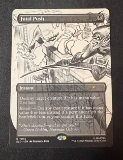 Fatal Push (7014) NM-Mint, English Secret Lair MTG Magic - NM - Image 1