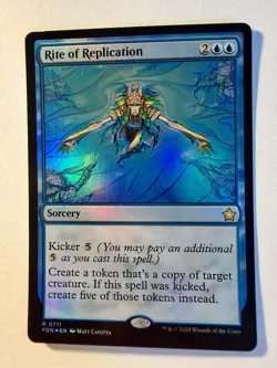 Rite of Replication 0711 FOIL| Magic the Gathering MTG | Foundations | Rare | NM - Image 1