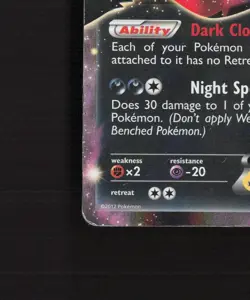 Darkrai EX BW46 Black & White Black Star Promo Holo Pokemon Card DMG - Image 5