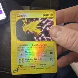Pokemon Zapdos 044/147 Aquapolis Reverse Holo Rare 80 HP Basic Card - Image 2