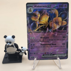Pokemon TCG 151 Error No Star Pattern – Alakazam ex 050 Black Star Promo - Image 1