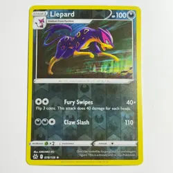 Liepard 078/159 Rare Reverse Holo Card Crown Zenith Pokemon TCG NM - Image 1