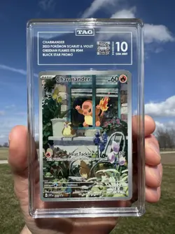 Pokemon TCG Charmander Obsidian Flames #044 Black Star Promo TAG Gem Mint 10 - Image 1