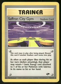 Pokemon Tcg Saffron City Gym #122 Pokemon Gym Challenge MP - Image 1