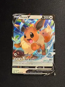 Eevee V 108/159 Crown Zenith NM Ultra Rare Pokemon Card - Image 1