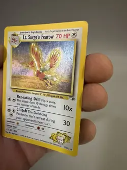 Pokemon Tcg Lt. Surge's Fearow #7 Pokemon Gym Heroes - Image 2