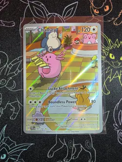 Pokemon Chansey 187/167 Sv06: Twilight Masquerade Illustration Rare Holo Psyduck - Image 1