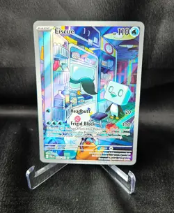 Pokemon Eiscue SV02 Paldea Evolved 205/193 Illustration Rare Full Art Holo - Image 1