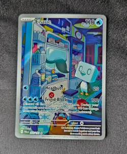 Pokemon Eiscue SV02 Paldea Evolved 205/193 Illustration Rare Full Art Holo - Image 3