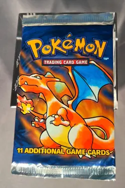 Pokemon WOTC Unlimited Base Set Vintage Booster Pack Charzard Sealed! - Image 4