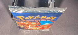 Pokemon WOTC Unlimited Base Set Vintage Booster Pack Charzard Sealed! - Image 5