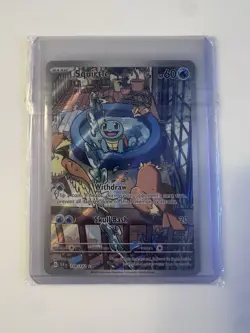 Pokemon TCG Squirtle 148/142 Illustration Rare SV07: Stellar Crown (SCR) - Image 1