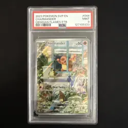2023 Pokemon SVP Charmander Obsidian Flames ETB PSA 9 MINT - Image 1