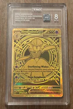 Mega Gardevoir ex Pokemon Mega Evolution Mega Hyper Rare 187/132 TAG 8 - Image 1