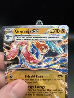 Pokemon Greninja ex 106/167 Twilight Masquerade Holo LP - Image 2