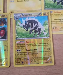 Pokemon TCG XY Breakpoint Electrivire Zebstrika Reverse Holo bundle - Image 2