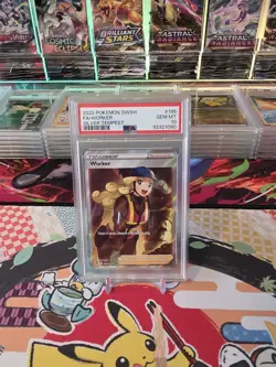2022 POKEMON SWSH SILVER TEMPEST #195 FULL ART WORKER GEM MT PSA 10 - Image 3