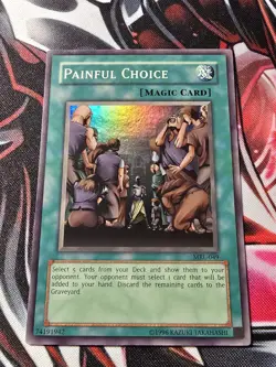 Yugioh! Painful Choice - MRL-049 - Super Rare - Unlimited - LP - Image 1