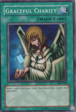 Yugioh Graceful Charity SDP-040 Super Rare Unlimited - Image 1