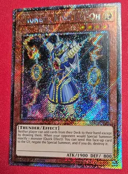 1x Yu-Gi-Oh! Thunder King Rai-Oh - RA03-EN206 - Platinum Secret - 1st Ed - NM - Image 1