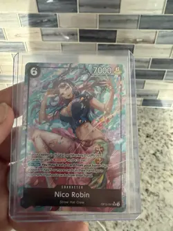 Bandai One Piece CCG Nico Robin OP12-087 Legacy Alt Art Foil SR 6 Cost 7000 - Image 1