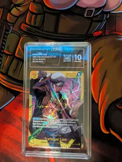TAG GEM MINT 10 - Trafalgar Law (119) OP10-119 Royal Blood Foil - Image 1