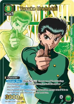 Yusuke Urameshi Alternate Art Foil - UE13BT/YYH-1-037 NM - Union Arena - Image 1